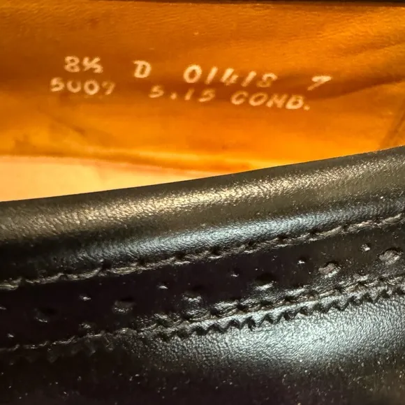 New Allen Edmonds Bridgeton Black Leather Slip-on Tassell Loafer Dress Shoes 8.5