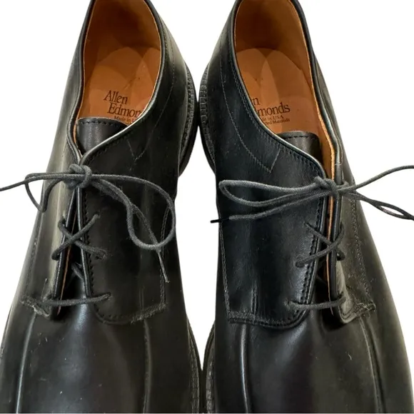 New Allen Edmonds Warren Black Leather Lace-up Men's Oxford Dress Shoes 11.5