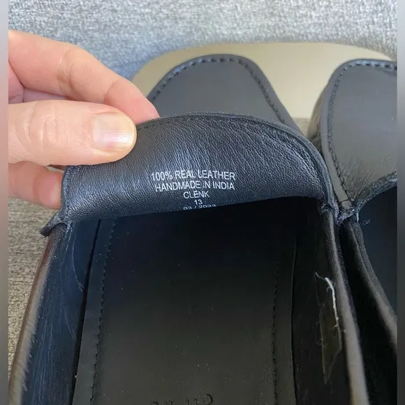 NEW Anthony Veer Cleveland Leather Driver Slip On Loafer Shoes Black Size 13