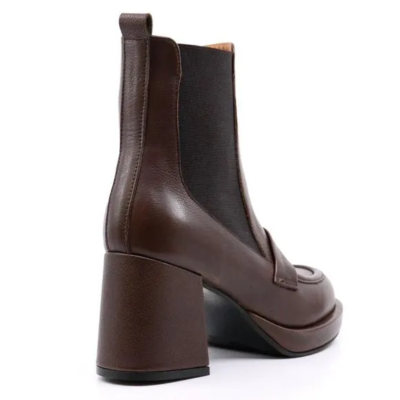 NEW ATELIERS dalton heeled boot in brown