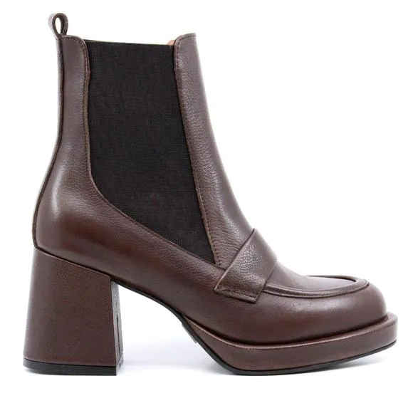 NEW ATELIERS dalton heeled boot in brown