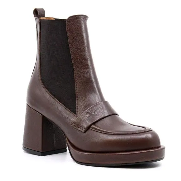 NEW ATELIERS dalton heeled boot in brown