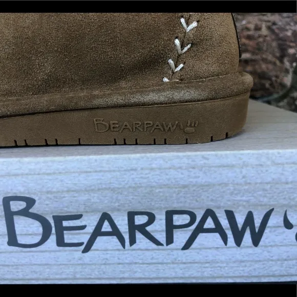 NEW BEARPAW Big Girls Kory Low Top Moccasin Boots