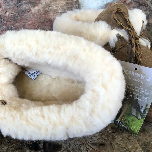 NEW BEARPAW Big Girls Kory Low Top Moccasin Boots