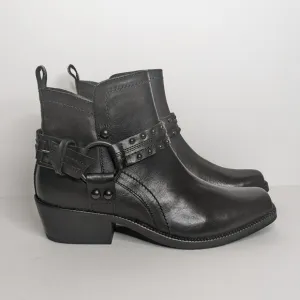 NEW BOOTIES LEATHER Black