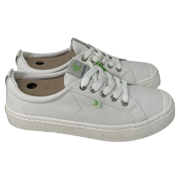 NEW Cariuma OCA Low Sneaker Men's Size 8 Off White Canvas Shoes Women's 9.5