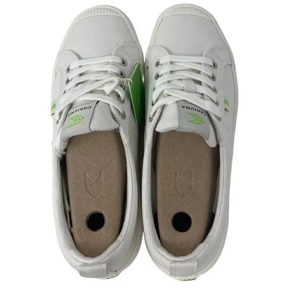 NEW Cariuma OCA Low Sneaker Men's Size 8 Off White Canvas Shoes Women's 9.5