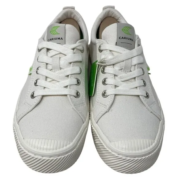 NEW Cariuma OCA Low Sneaker Men's Size 8 Off White Canvas Shoes Women's 9.5