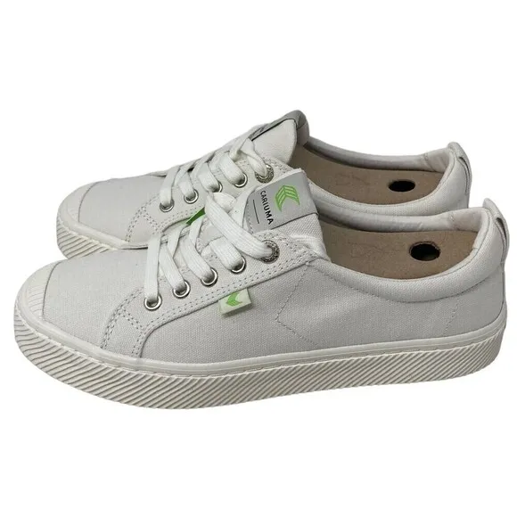 NEW Cariuma OCA Low Sneaker Men's Size 8 Off White Canvas Shoes Women's 9.5