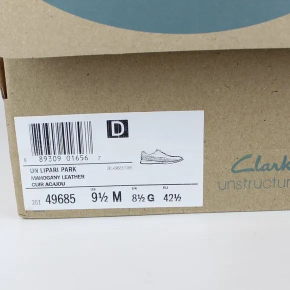 New CLARKS Un Lipari Park Plain Toe Derby Shoes