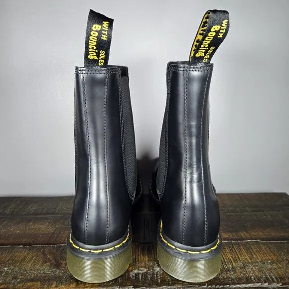 NEW Dr Martens 2976 Hi Womens Size 11 Tall Leather Chelsea Boots Black