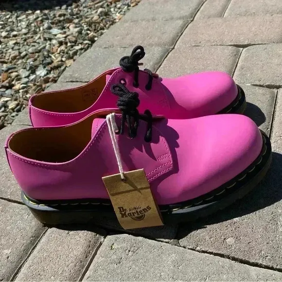 NEW Dr Martens Perfect Pink 1461 Smooth Leather Oxford Shoes EU 41 L9