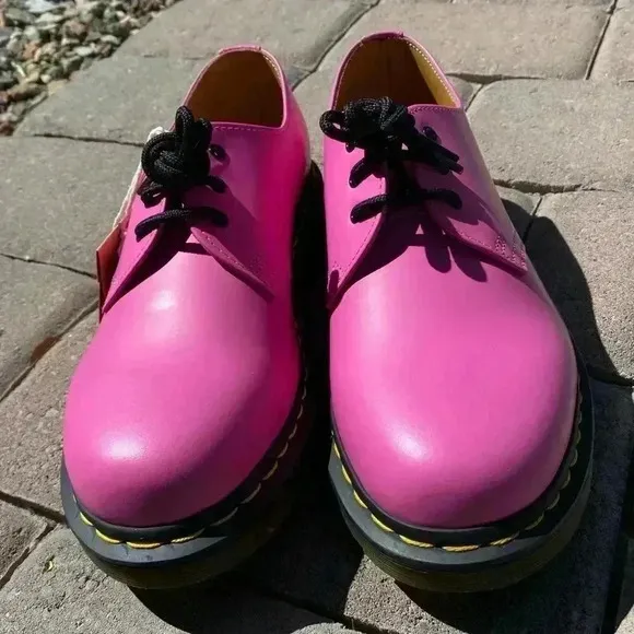 NEW Dr Martens Perfect Pink 1461 Smooth Leather Oxford Shoes EU 41 L9