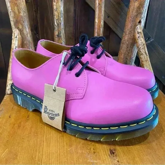 NEW Dr Martens Perfect Pink 1461 Smooth Leather Oxford Shoes EU 41 L9