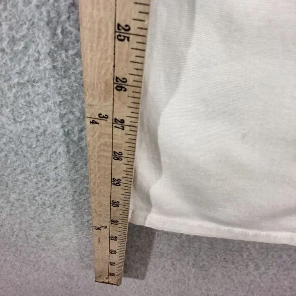 NEW! Eileen Fisher Straight Leg Jeans Womens Size XS White Stretch Canvas Undyed