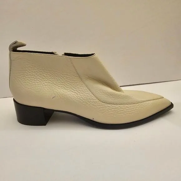 NEW Everlane Ankle Boot/ The Boss Bootie in Bone/ Italian Leather /Size 7.5