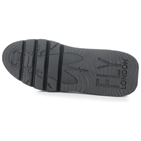 NEW FLY LONDON women's pece wedge shoe in black