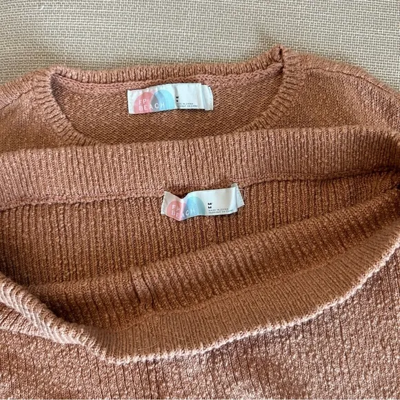 NEW Free People Miranda Sweater Co-Ord Two-Piece Set - Aged Terracotta Medium