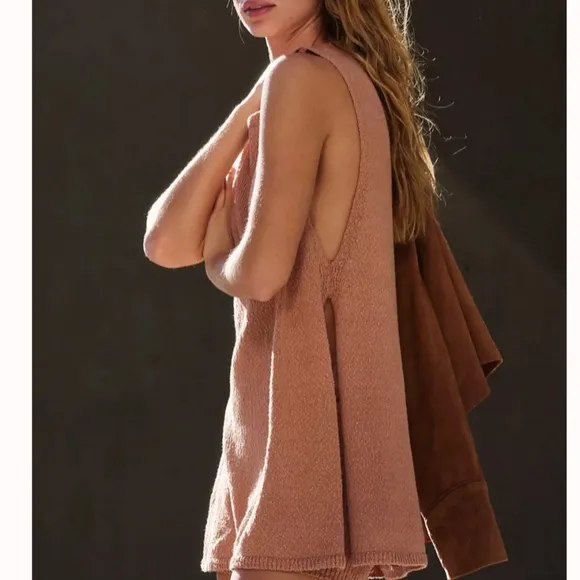 NEW Free People Miranda Sweater Co-Ord Two-Piece Set - Aged Terracotta Medium