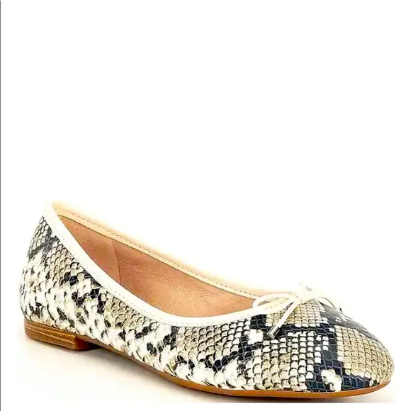 New Gianni Bini Mariete Snake Print Ballet Flats