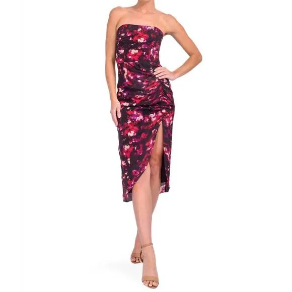 NEW GILNER FARRAR vera dress in moody floral