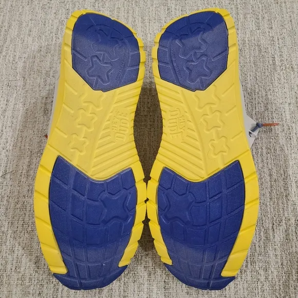 NEW Hey Dude Sirocco Alta Neon Heather Grey Yellow Shoes Slip On Men US Size 13