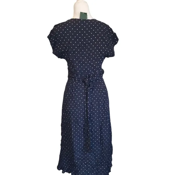 NEW Hobbs London Mini Dot Button Front Spot Midi Dress