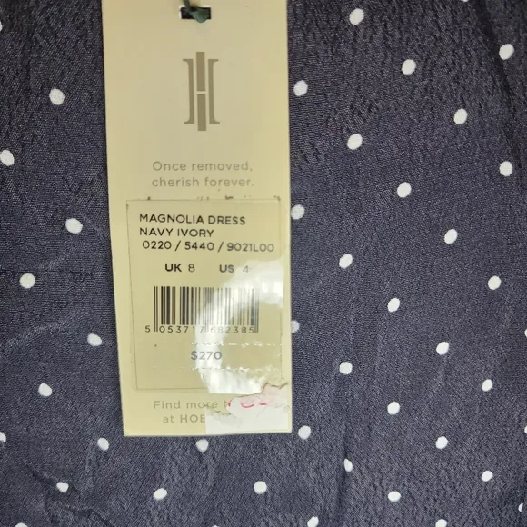 NEW Hobbs London Mini Dot Button Front Spot Midi Dress