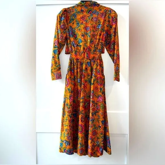 New House of Harlow 1960 Cheyna Floral Orange Cut Out Dress Size Small Women’s