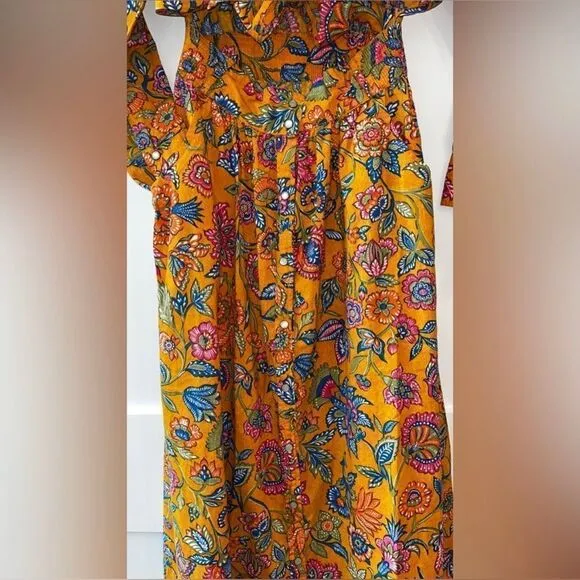 New House of Harlow 1960 Cheyna Floral Orange Cut Out Dress Size Small Women’s