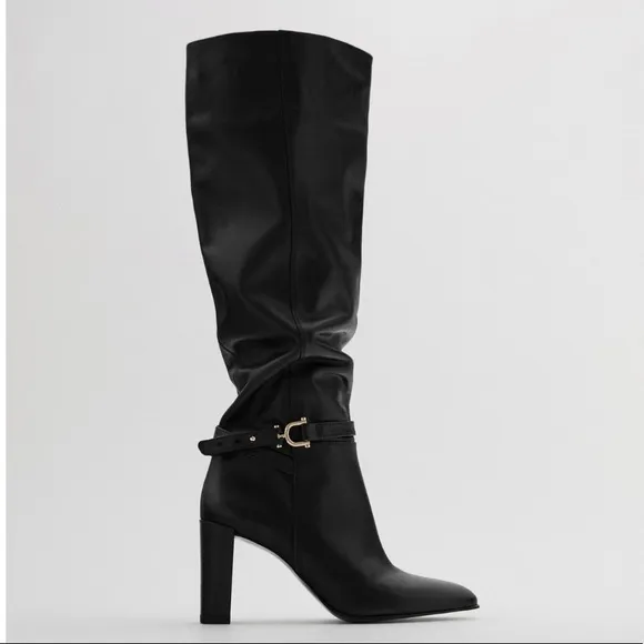 NEW!! HP 🥳🥳🥳 Zara Tall Heeled Knee Boots