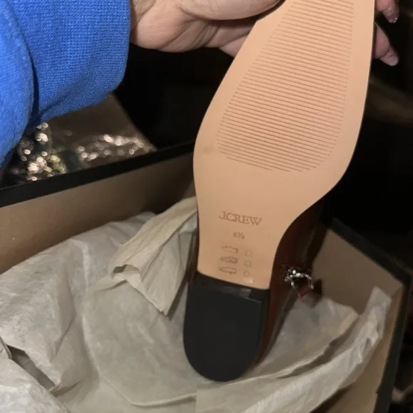New J crew Square-toe ankle boots in spazzolato leather