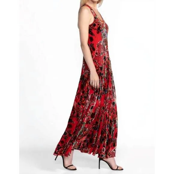NEW JOHNNY WAS bias dress (slip in bobcat forest