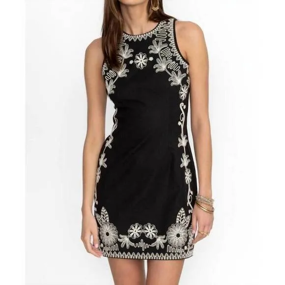 NEW JOHNNY WAS raumi mini dress in black