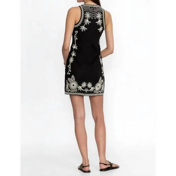 NEW JOHNNY WAS raumi mini dress in black