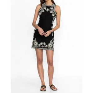NEW JOHNNY WAS raumi mini dress in black
