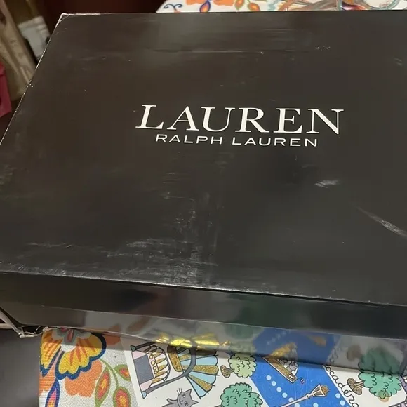 New Lauren Ralph Lauren Pearle  wedges ankle strap espadrille heels size 10 🌹