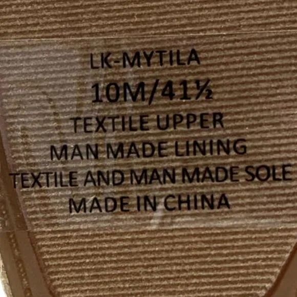 NEW Lucky Brand Mytila Espadrille Sandals Women's Size 9.5 M Wedge Natural Gold