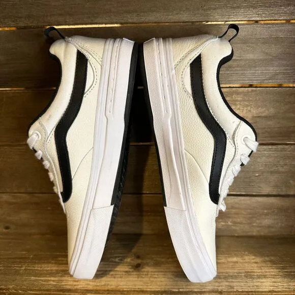 New Mens Vans Kyle Walker Pro Old Skool White Leather Sneakers Shoes Size 7.5 M‎