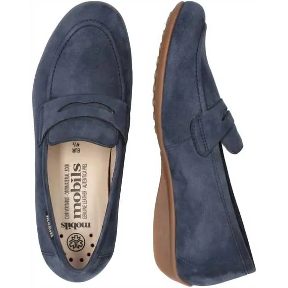 NEW MEPHISTO women's flavya loafer in jeans blue