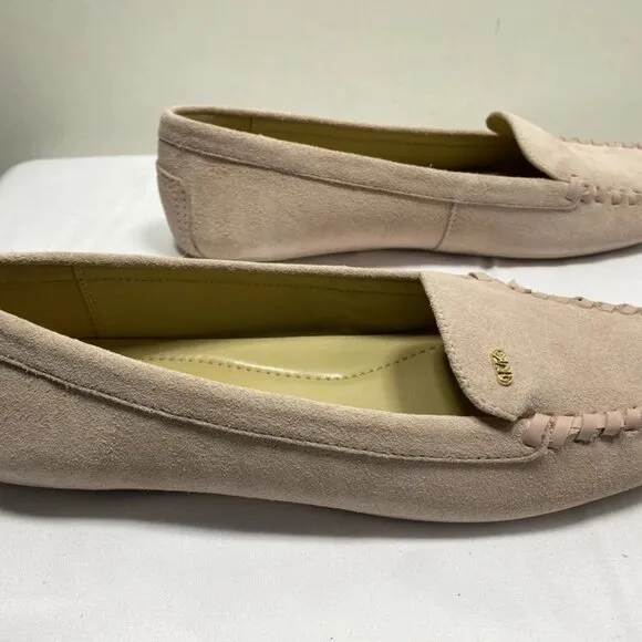 NEW Michael Kors Eve Moccasins Pink Slip-On Loafers Women’s Size 9