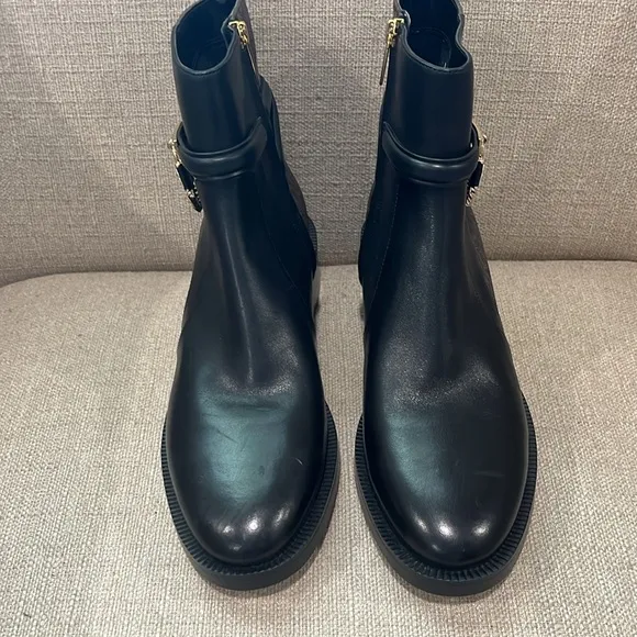 NEW! Michael Kors Hamilton Flat Bootie Black/ Brown Size 9.5