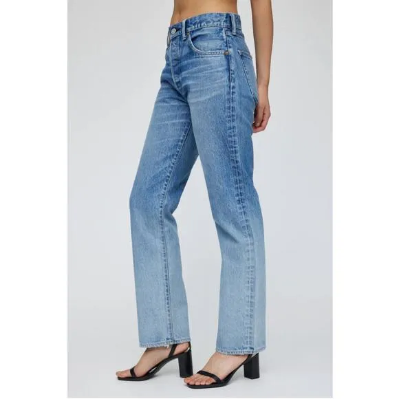 NEW MOUSSY shalen straight jean in light blue