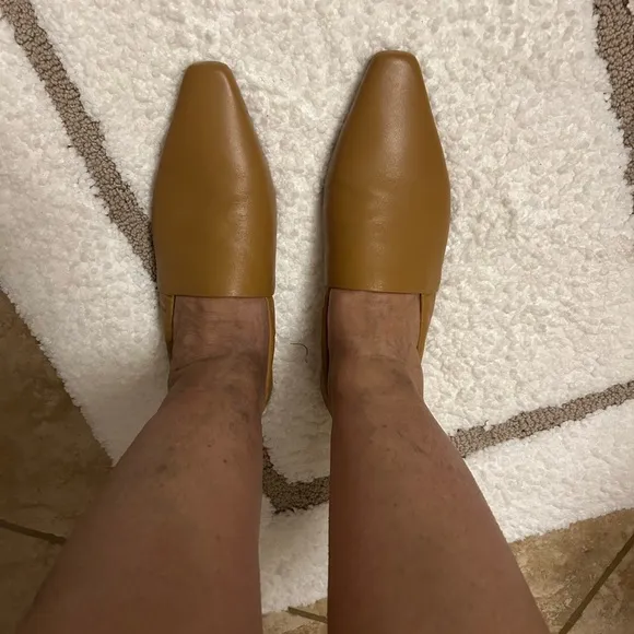 New Neous Pointy Flats in Camel size 37