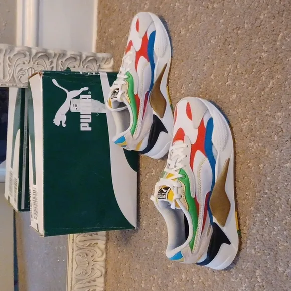 New NIB PUMA RS-X3 Auf Allen Funf Kontinenten Multicolor Sneaker