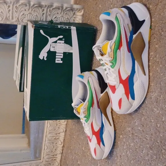 New NIB PUMA RS-X3 Auf Allen Funf Kontinenten Multicolor Sneaker