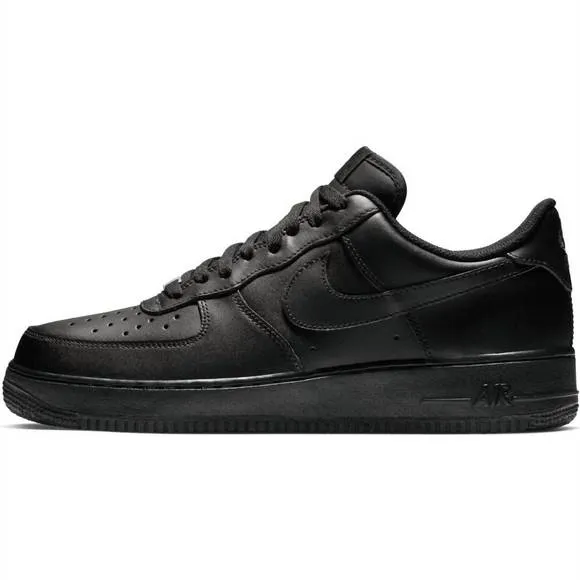 NEW NIKE men's air force 1 '07 shoes in black