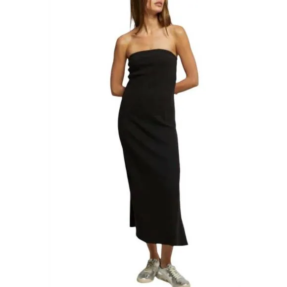 NEW PERFECTWHITETEE nadine blondie strapless dress in black