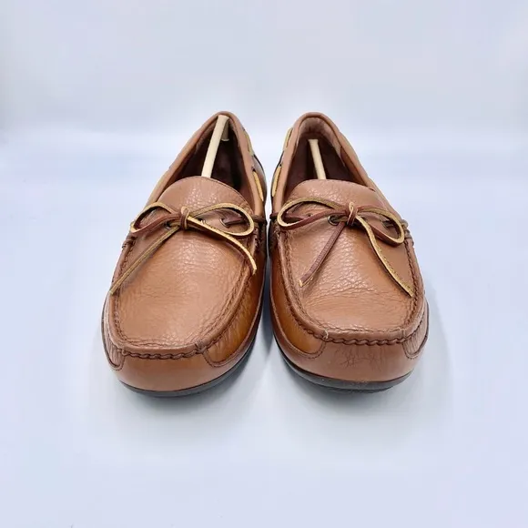 NEW Polo Ralph Lauren Roberts Boat Style Brown Leather Driver Loafers Men’s 10
