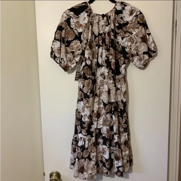 New Rails Khloe Floral Dress in Sepia Roses